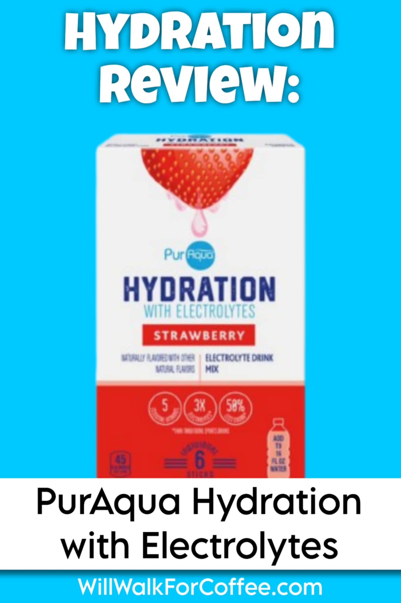 Hydration Review: PurAqua Hydration with Electrolytes – Will Walk for ...