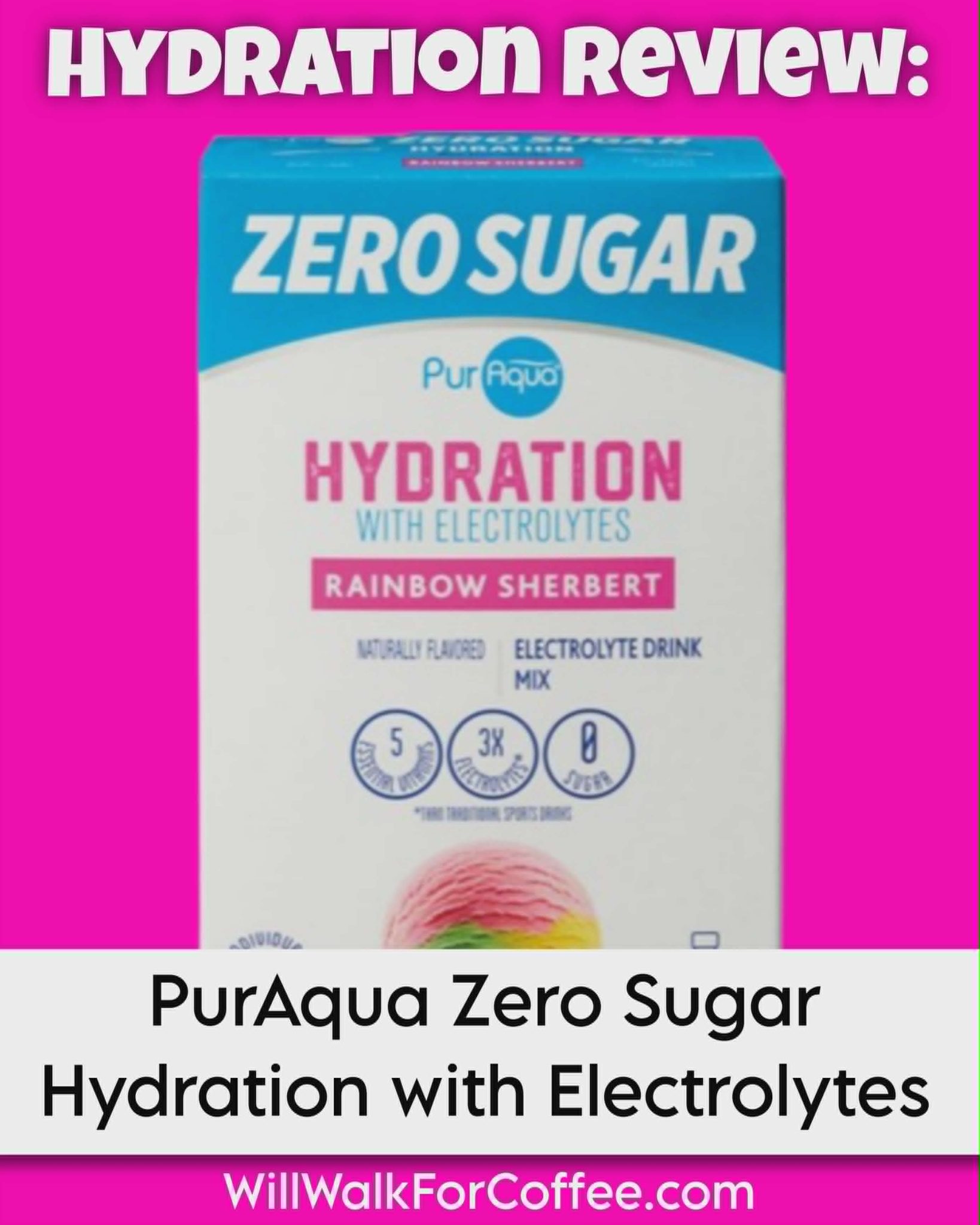 Hydration Review: PurAqua Zero Sugar Hydration with Electrolytes – Will ...